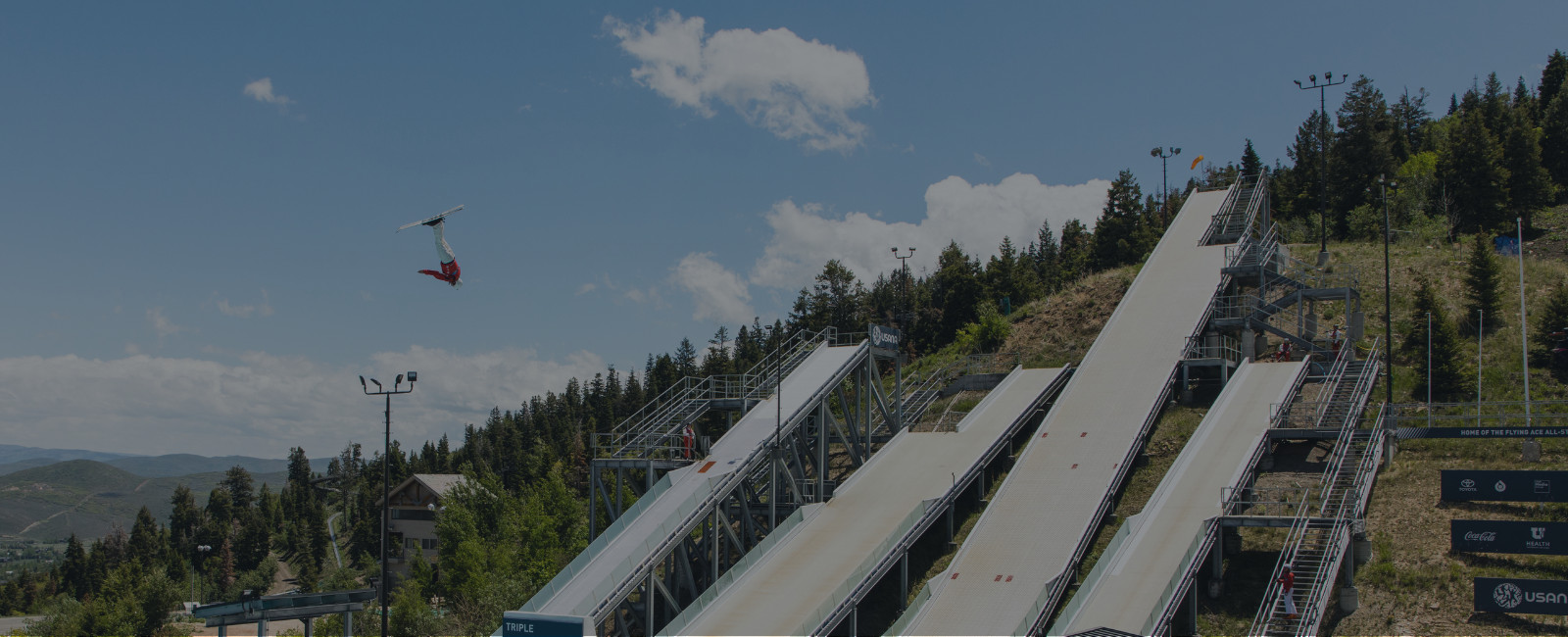 olympic ski jump practice