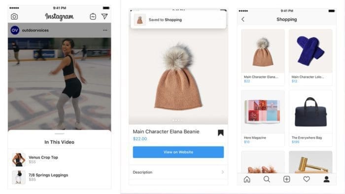 shopping video on instagram