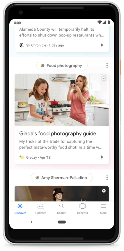 Google Discover Feed