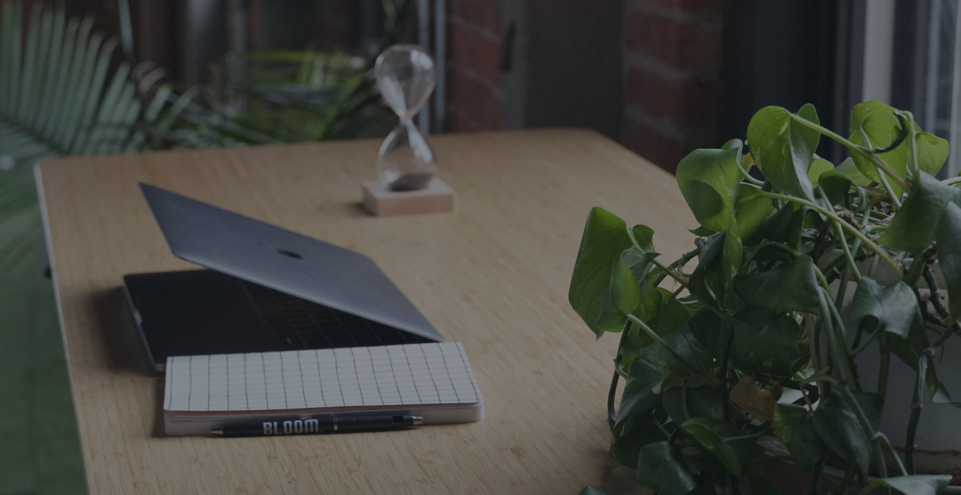 Computer on a desk