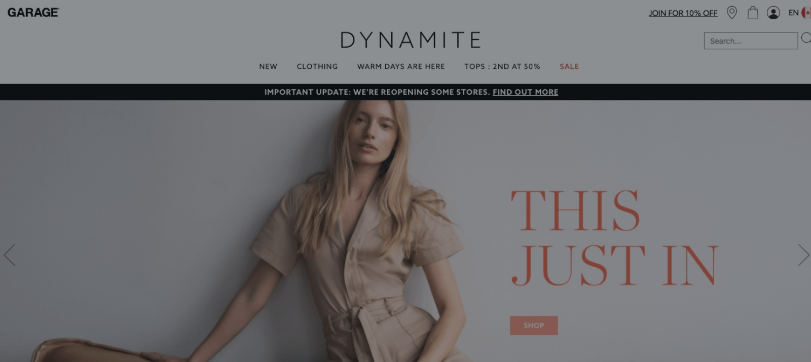 dynamite clothing website